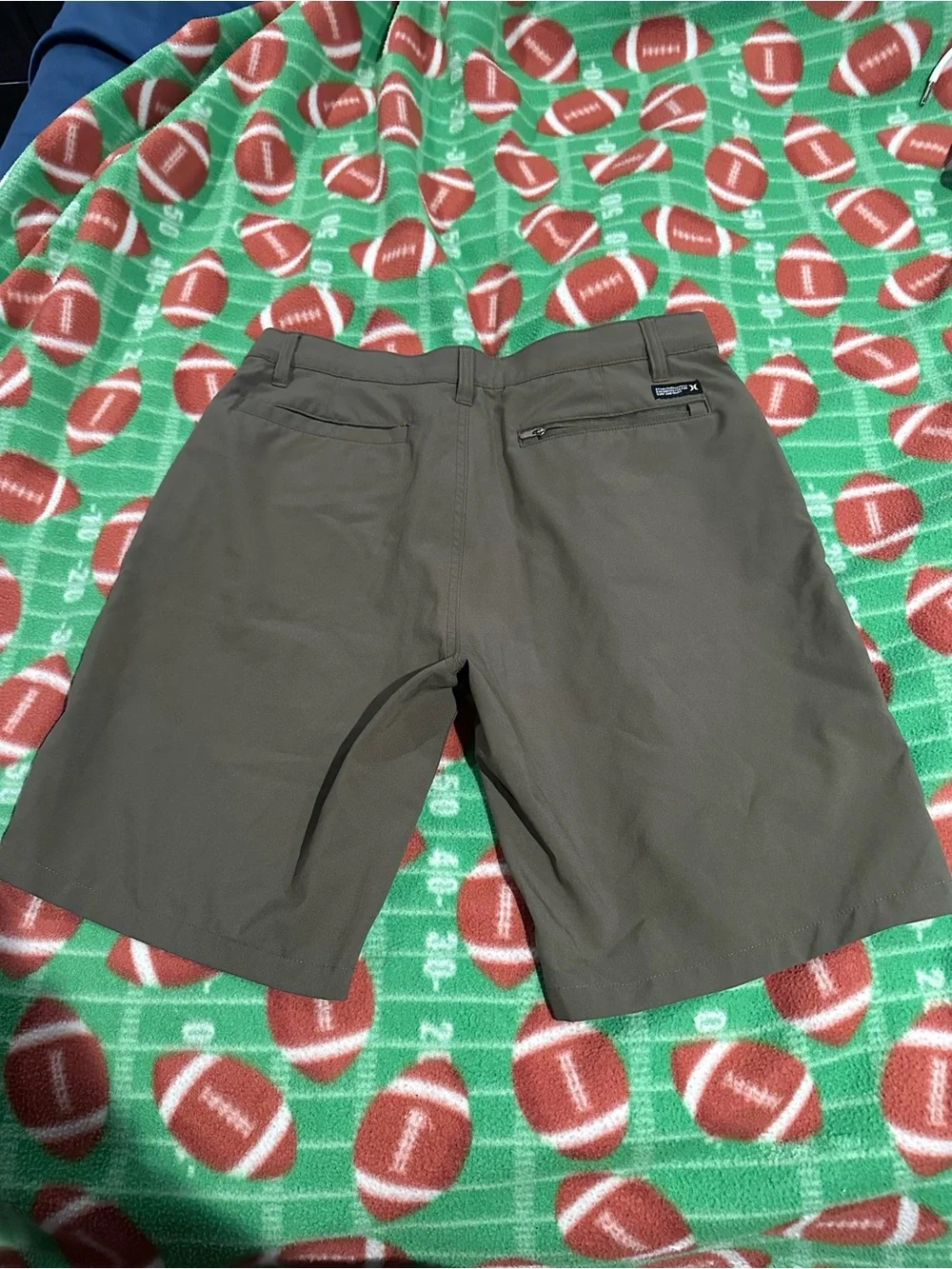 Hurley Men's Olive Green Flat Front Performance Shorts